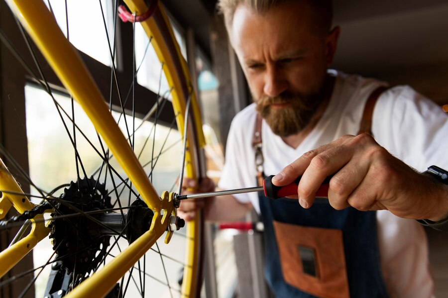 close up of repair work
