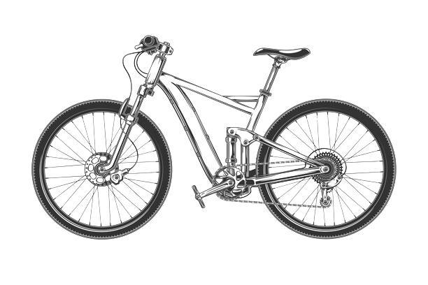 mountain bike illustration