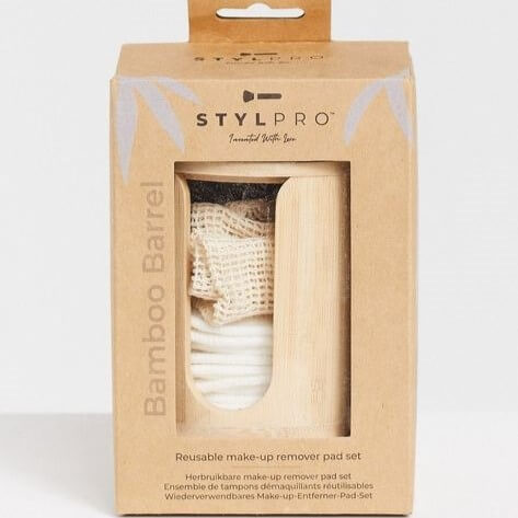 Bamboo barrel with re-usable cloths